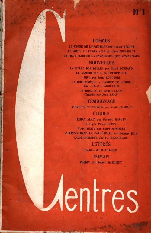 Livrenpoche : Centres n°1 - Collectif - Livre