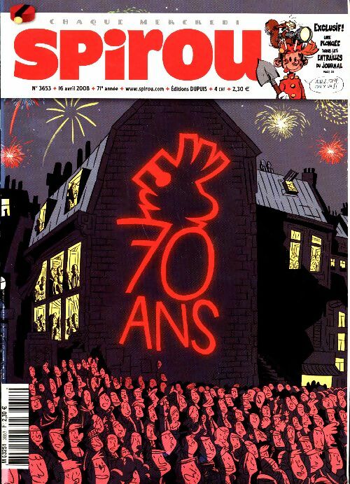 Livrenpoche : Spirou n°3653 : 70 ans - Collectif - Livre