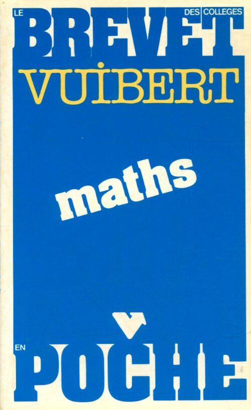 Livrenpoche : Maths brevet des collèges - Collectif - Livre