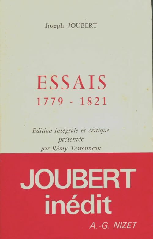 Livrenpoche : Essais 1779-1821 - Joseph Joubert - Livre