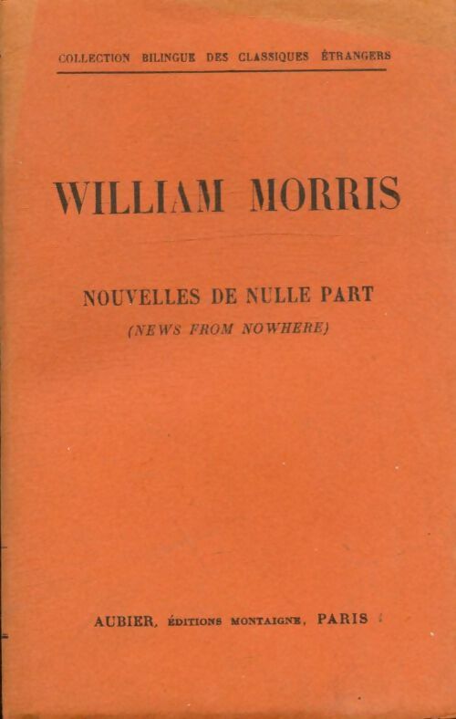 Livrenpoche : Nouvelles de nulle part - William Morris - Livre