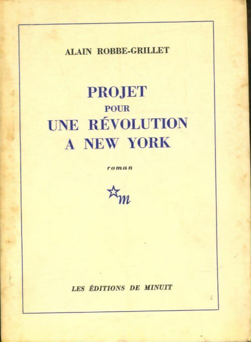 Livrenpoche : Projet pour une révolution à New York - Alain Robbe-Grillet - Livre