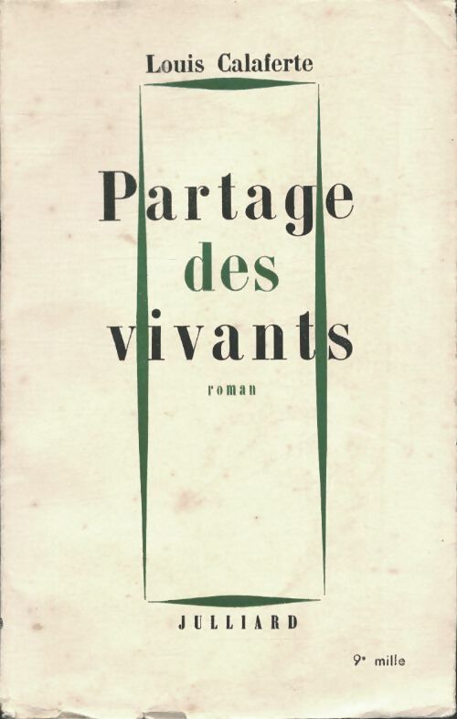 Livrenpoche : Partage des vivants - Louis Calaferte - Livre