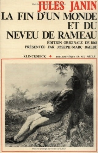 Livrenpoche : La fin d'un monde et du neveu de rameau - Jules Janin - Livre