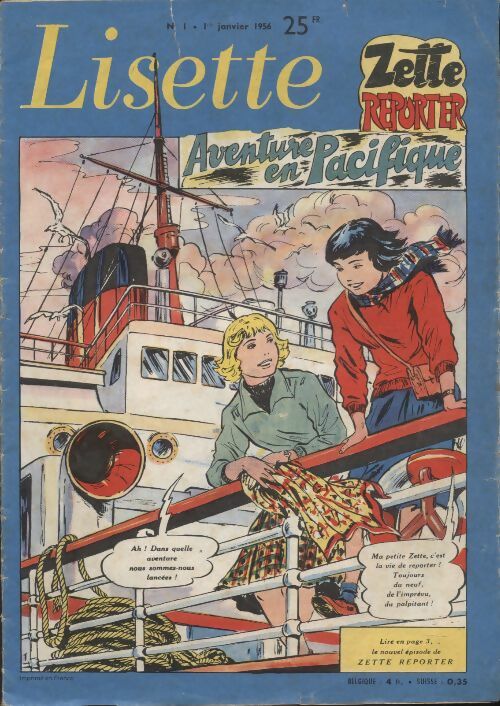 Livrenpoche : Lisette 1956 n°1 - Collectif - Livre