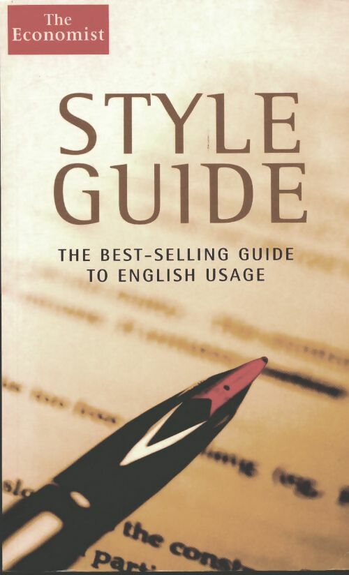 Livrenpoche : The economist style guide - Collectif - Livre
