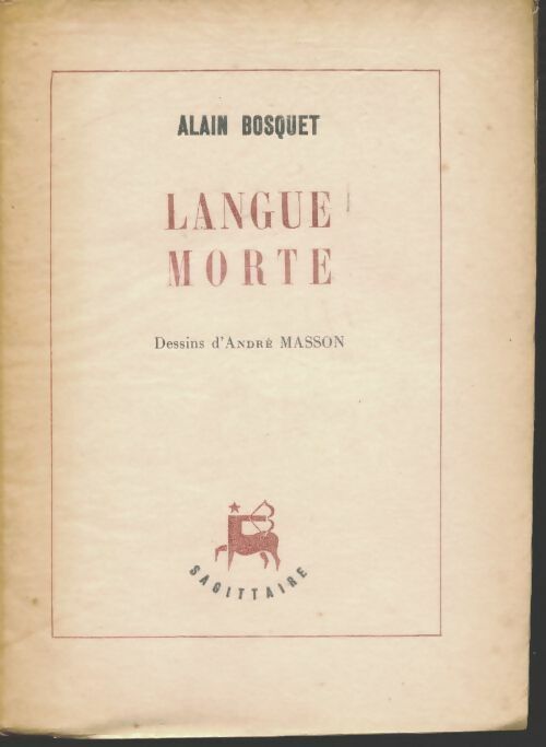 Livrenpoche : Langue morte - Alain Bosquet - Livre