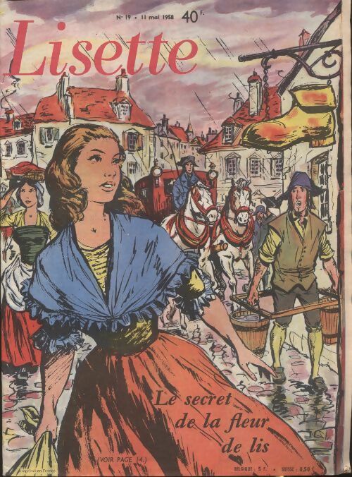 Livrenpoche : Lisette 1958 n°19 : Le secret de la fleur de lis - Collectif - Livre