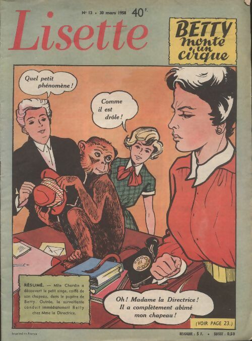 Livrenpoche : Lisette 1958 n°13 - Collectif - Livre