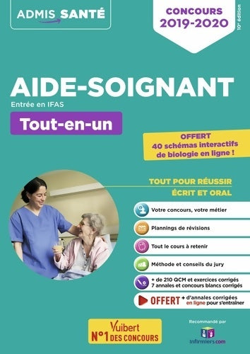 Livrenpoche : Concours aide-soignant - entrée en ifas - tout-en-un : Concours 2019-2020 - avec 40 schémas interactifs - Anne-Sophie Diamante - Livre