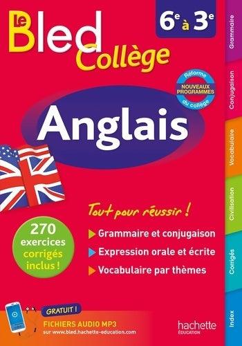 Livrenpoche : Bled anglais collège - nouveau programme 2016 - Carole Bonnet - Livre