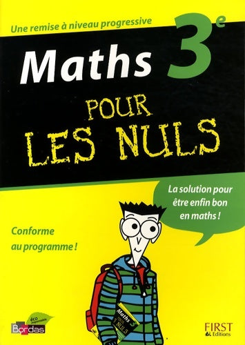 Livrenpoche : Maths 3e pour les nuls - Gélébart Yann - Livre