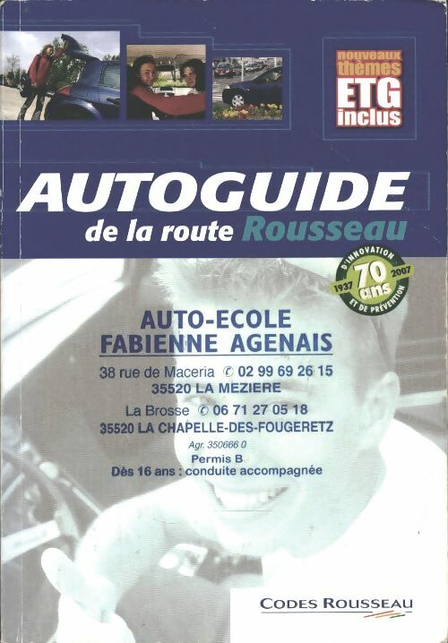 Livrenpoche : Autoguide de la route Rousseau - Collectif - Livre