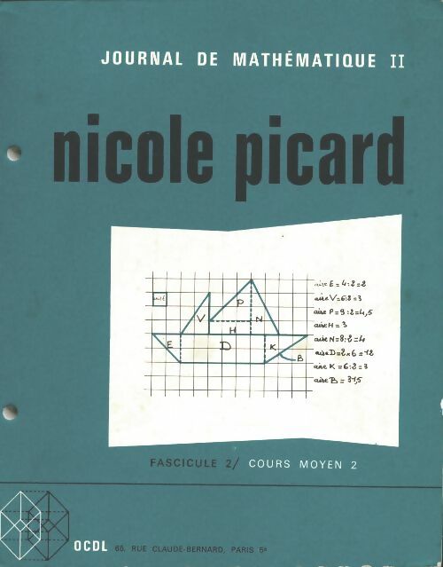 Livrenpoche : Journal de mathématique Tome II : CM2 - Nicole Picard - Livre