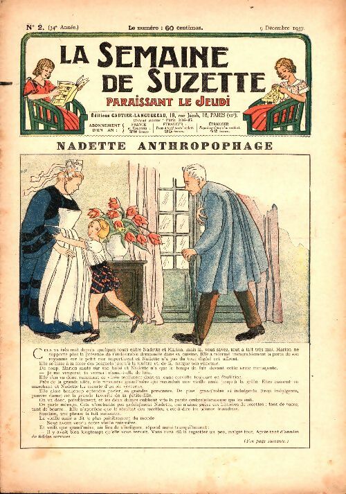Livrenpoche : La semaine de Suzette 34e année n°2 : Nadette anthropophage - Collectif - Livre