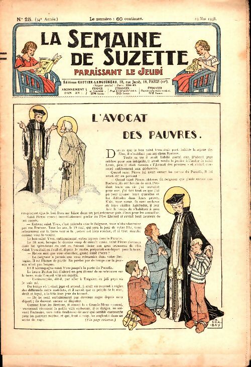 Livrenpoche : La semaine de Suzette 34e année n°25 : L'avocat des pauvres - Collectif - Livre