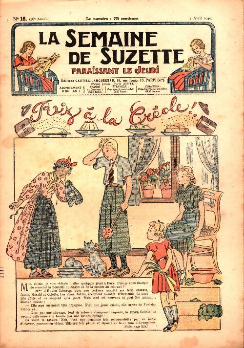 Livrenpoche : La semaine de Suzette 36e année n°18 : Riz à la créole - Collectif - Livre