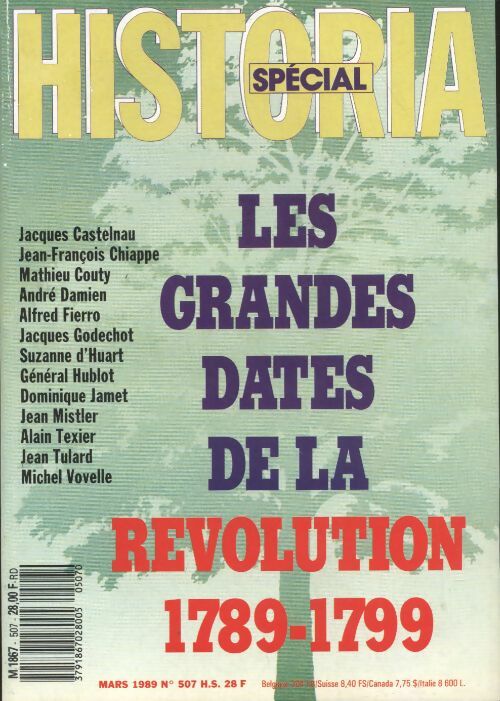 Livrenpoche : Historia Spécial n°507 : Les grandes dates de la Révolution - Collectif - Livre