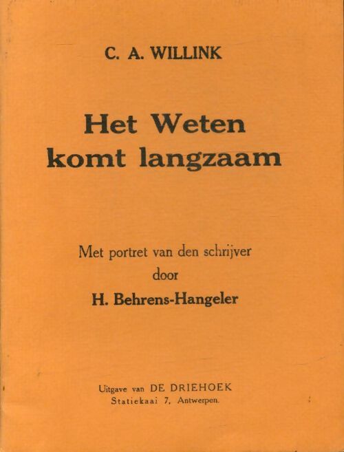 Livrenpoche : Het Weten komt langzaam - C.A. Willink - Livre