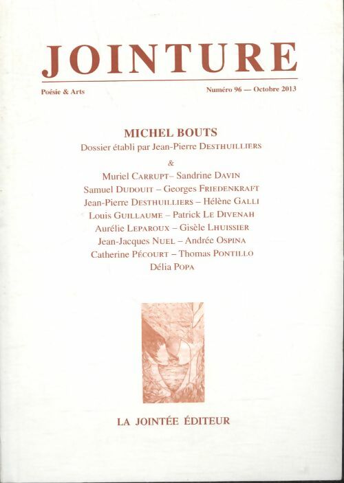 Livrenpoche : Jointure n°96 : Michel Bouts - Collectif - Livre