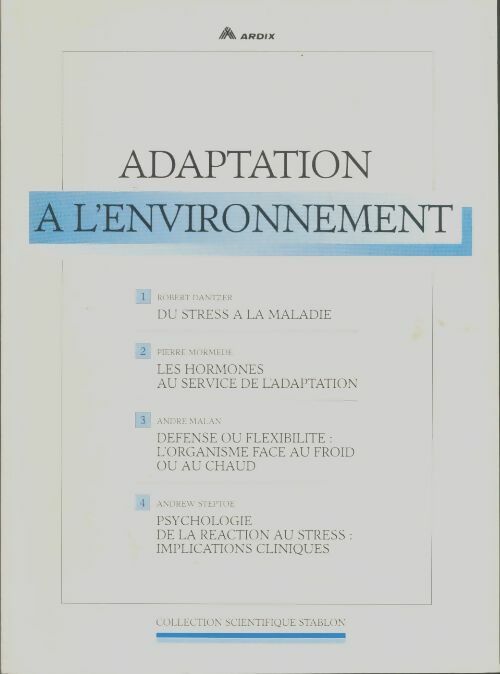 Livrenpoche : Adaptation à l'environnement - Jean-Didier Vincent - Livre