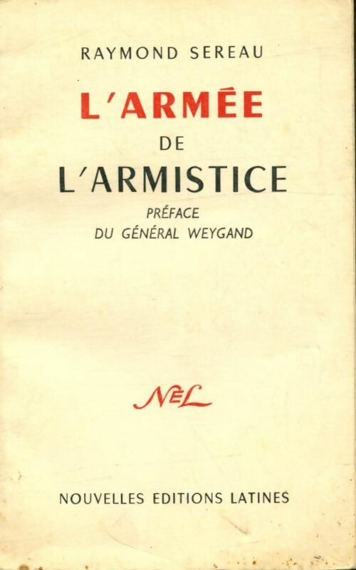 Livrenpoche : L'armée de l'armistice - Raymond Sereau - Livre