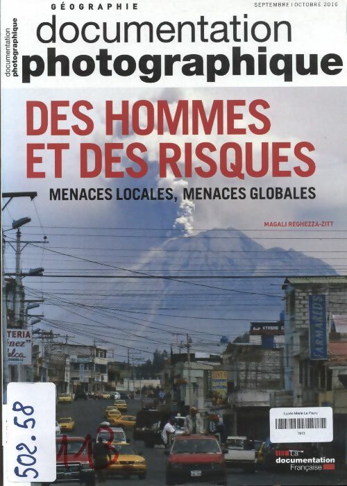 Livrenpoche : La documentation photographique n°8113 : Des hommes et des risques - Collectif - Livre