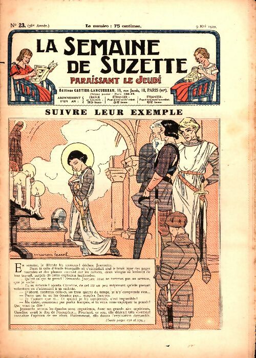 Livrenpoche : La semaine de Suzette 36e année n°23 : Suivre leur exemple - Collectif - Livre