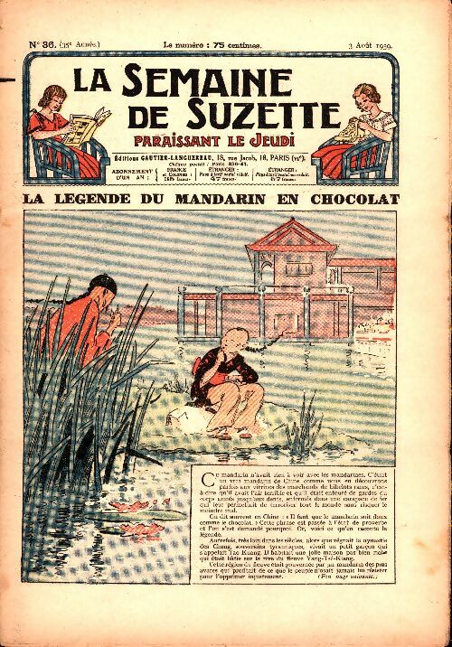 Livrenpoche : La semaine de Suzette 35e année n°36 : La légende du mandarin en chocolat - Collectif - Livre