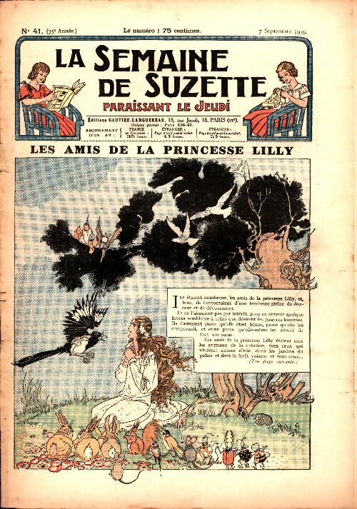 Livrenpoche : La semaine de Suzette 35e année n°41 : Les amis de Princesse Lilly - Collectif - Livre