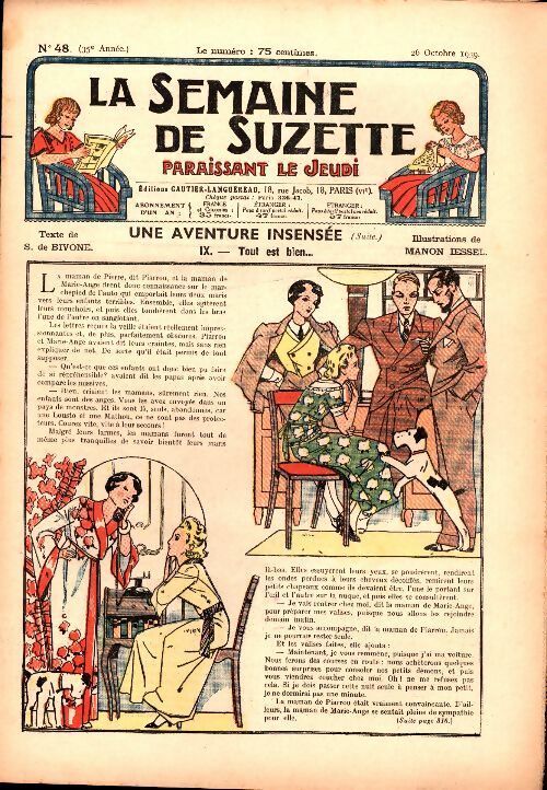 Livrenpoche : La semaine de Suzette 35e année n°48 : Une aventure insensée Tome IX - Collectif - Livre