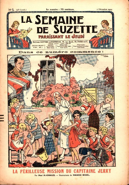 Livrenpoche : La semaine de Suzette 36e année n°1 : La périlleuse mission du capitaine Jerry - Collectif - Livre
