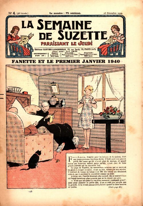 Livrenpoche : La semaine de Suzette 36e année n°4 : Fanette et le premier janvier 1940 - Collectif - Livre