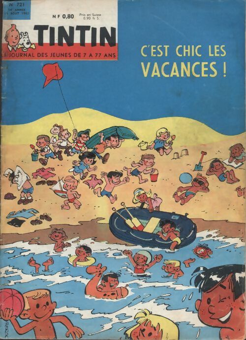 Livrenpoche : Tintin n°721 : C'est chic les vacances ! - Collectif - Livre
