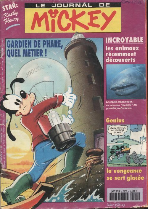 Livrenpoche : Le journal de Mickey n°2108 : Gardien de phare, quel métier ! - Collectif - Livre