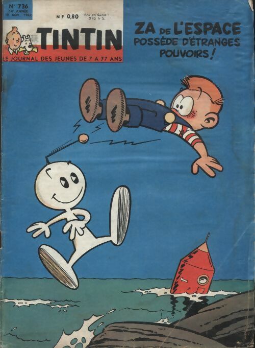 Livrenpoche : Tintin n°736 : ZA de l'espace possède d'étranges pouvoirs - Collectif - Livre