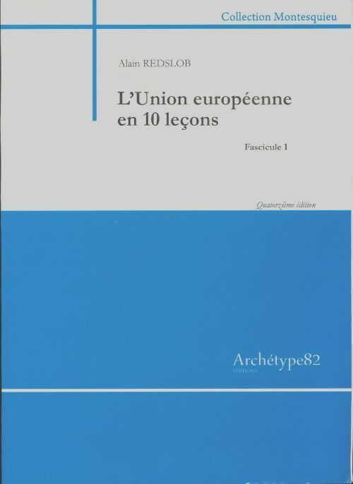 Livrenpoche : L'union européenne en 10 leçons - Alain Redslob - Livre