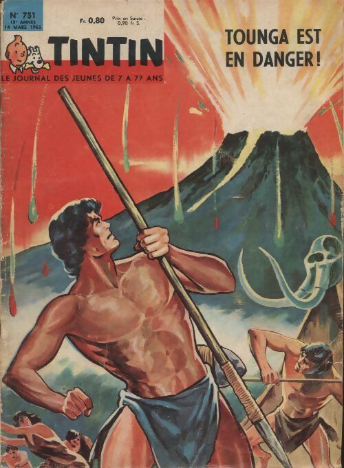 Livrenpoche : Tintin n°751 : Tounga est en danger ! - Collectif - Livre