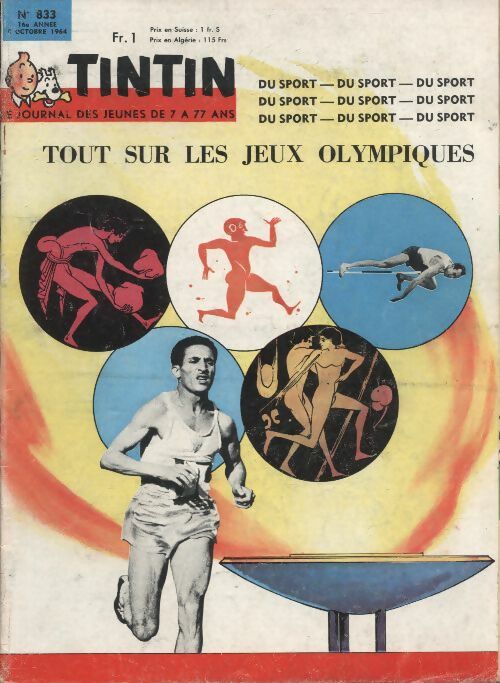 Livrenpoche : Tintin n°833 : Tout sur les jeux Olympiques - Collectif - Livre