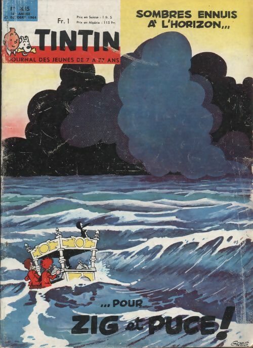 Livrenpoche : Tintin n°835 : Sombres ennuis à l'horizon pour Zig et Puce ! - Collectif - Livre