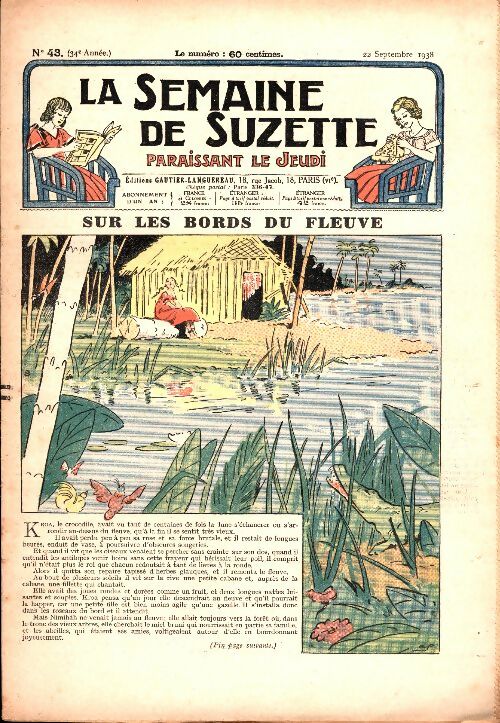 Livrenpoche : La semaine de Suzette 34e année n°43 : Sur les bords du fleuve - Collectif - Livre