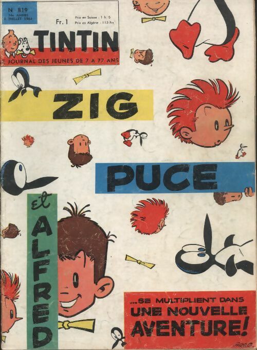 Livrenpoche : Tintin n°819 : Zig et Puce se multiplient dans une nouvelle aventure ! - Collectif - Livre
