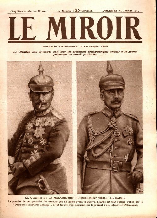 Livrenpoche : Le Miroir n°62 - Collectif - Livre