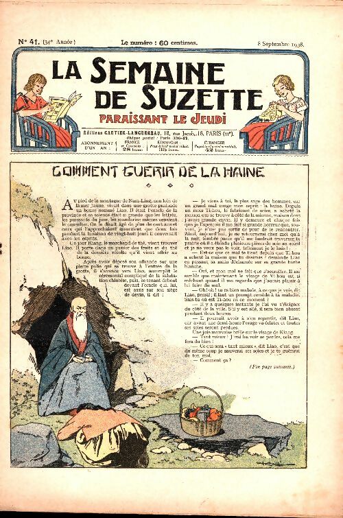 Livrenpoche : La semaine de Suzette 34e année n°41 : Comment guérir de la haine - Collectif - Livre