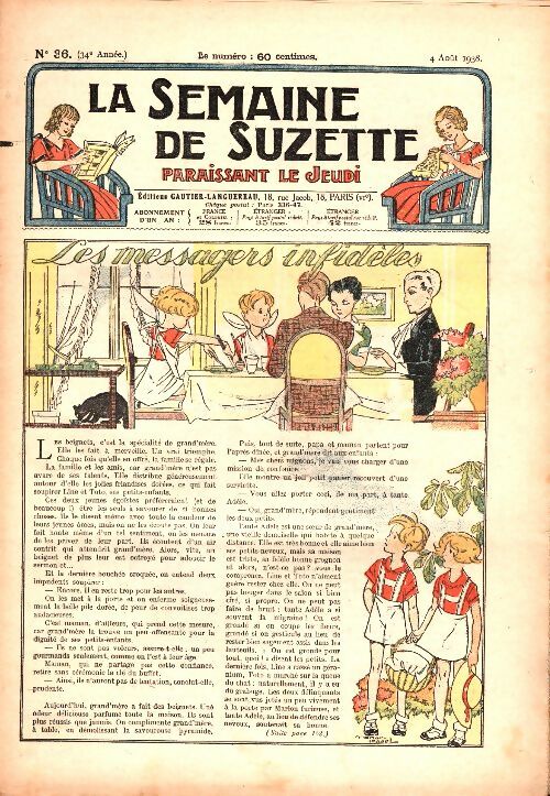 Livrenpoche : La semaine de Suzette 34e année n°36 : Les messagers infidèles - Collectif - Livre
