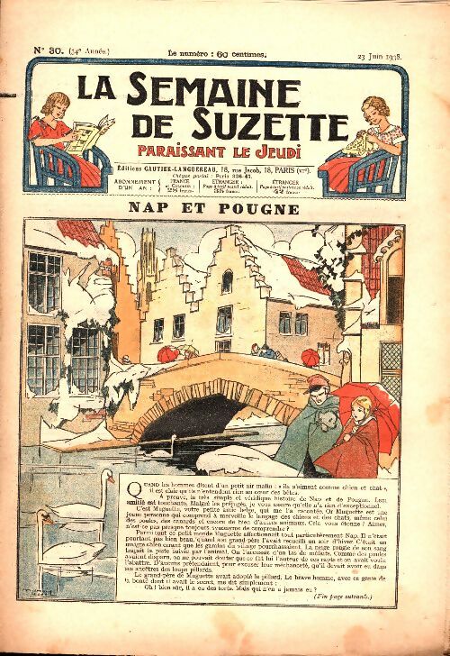 Livrenpoche : La semaine de Suzette 34e année n°30 : Nap et Pougne - Collectif - Livre
