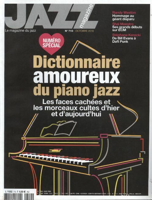 Livrenpoche : Jazz magazine n°710 : Dictionnaire amoureux du piano jazz - Collectif - Livre