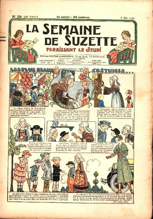 Livrenpoche : La semaine de Suzette 33e année n°23 : Les plus beaux costumes... - Collectif - Livre