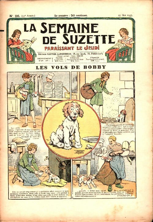 Livrenpoche : La semaine de Suzette 33e année n°26 : Les vols de Bobby - Collectif - Livre