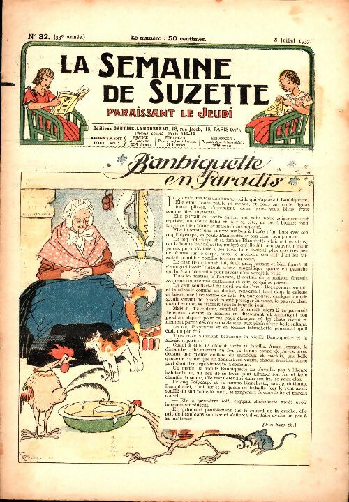 Livrenpoche : La semaine de Suzette 33e année n°32 : Banbiquette en paradis - Collectif - Livre
